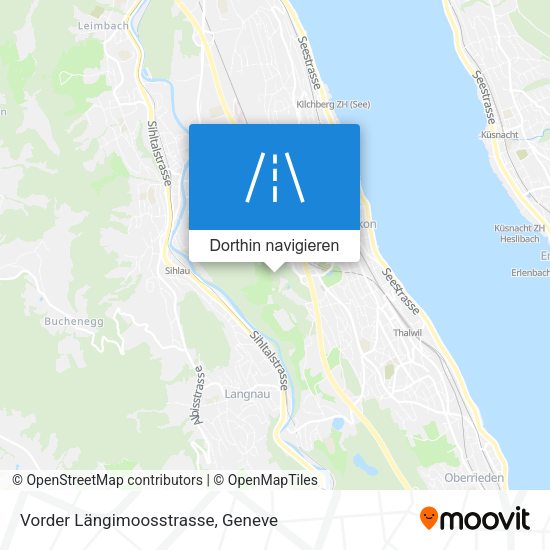 Vorder Längimoosstrasse Karte