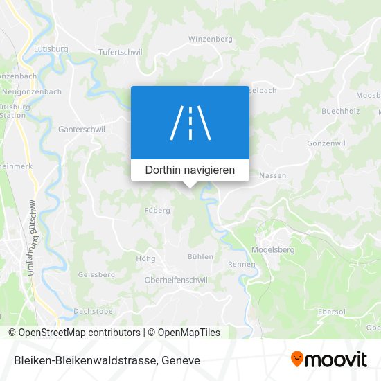 Bleiken-Bleikenwaldstrasse Karte