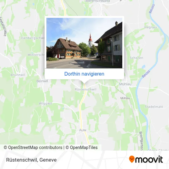 Rüstenschwil Karte