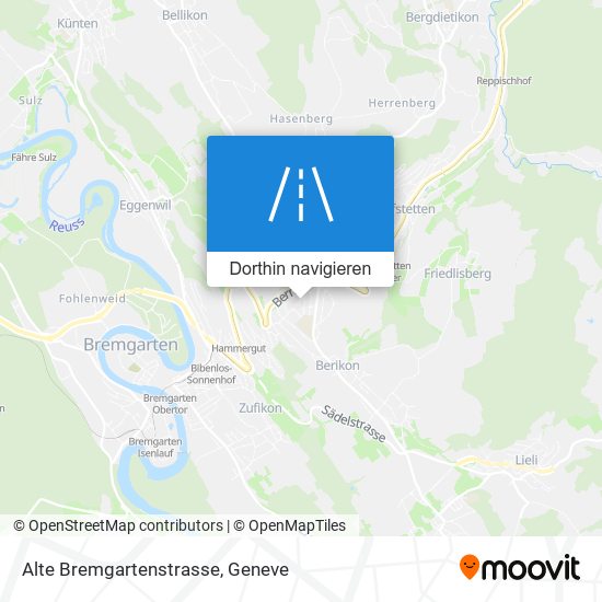 Alte Bremgartenstrasse Karte