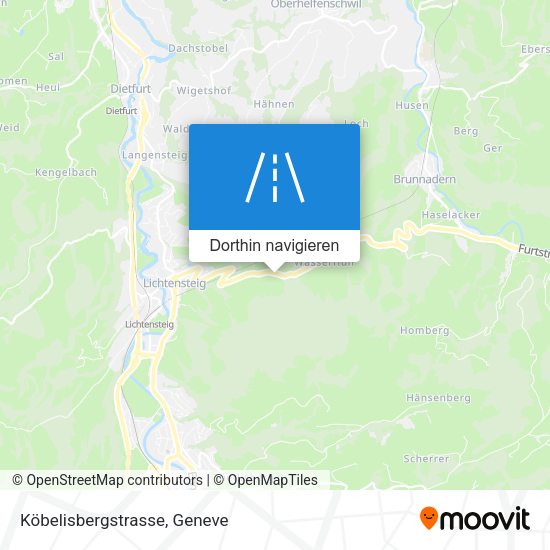 Köbelisbergstrasse Karte