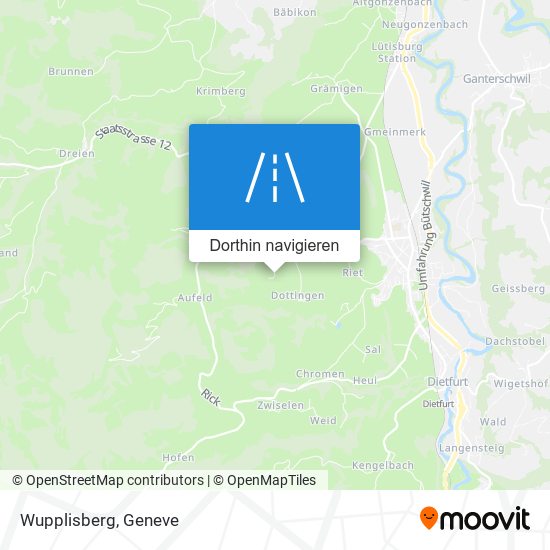 Wupplisberg Karte