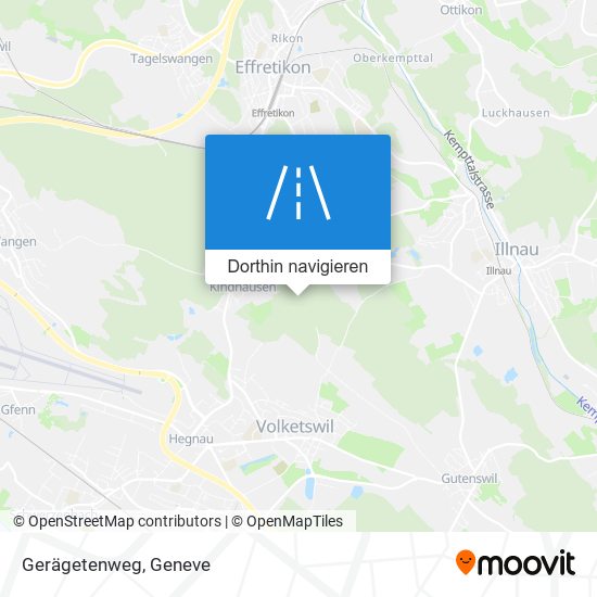 Gerägetenweg Karte