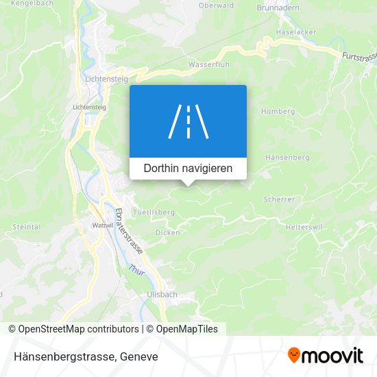 Hänsenbergstrasse Karte
