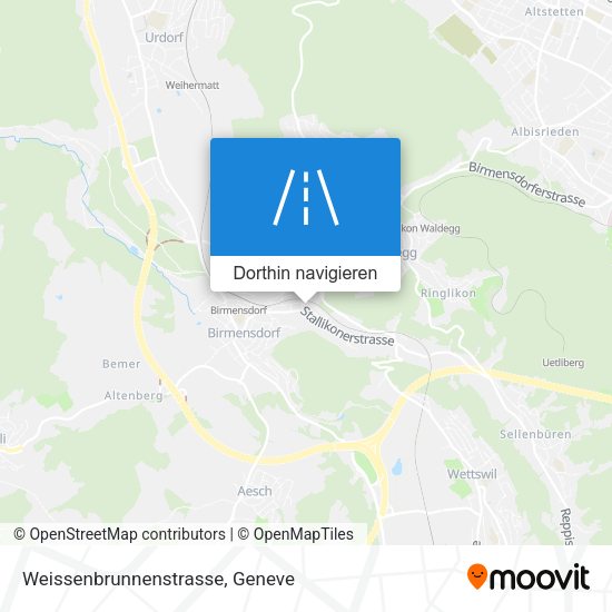 Weissenbrunnenstrasse Karte