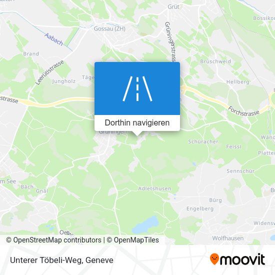 Unterer Töbeli-Weg Karte