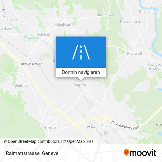 Raimattstrasse Karte