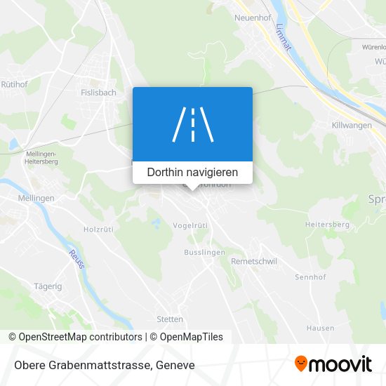 Obere Grabenmattstrasse Karte