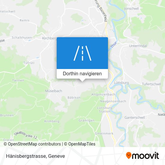 Hänisbergstrasse Karte