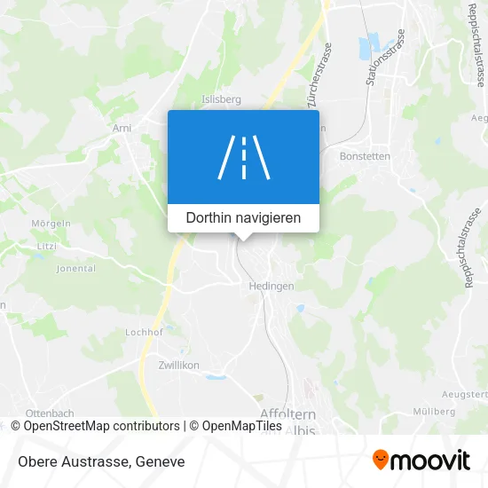 Obere Austrasse Karte