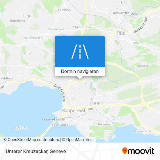 Unterer Kreuzacker Karte