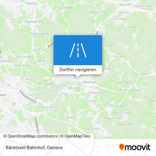 Bäretswil Bahnhof Karte