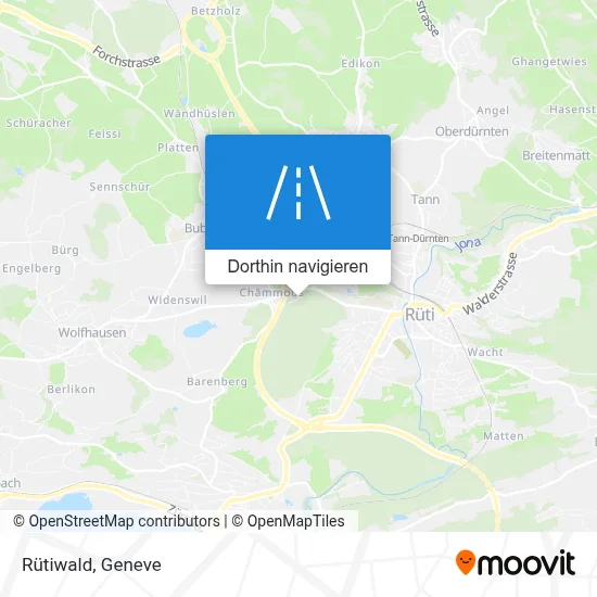 Rütiwald Karte