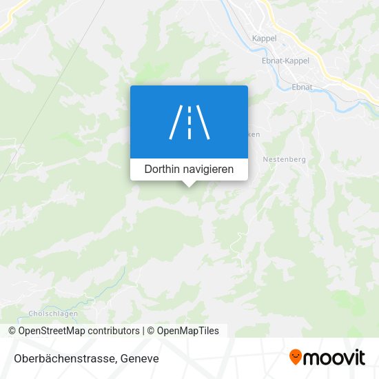 Oberbächenstrasse Karte