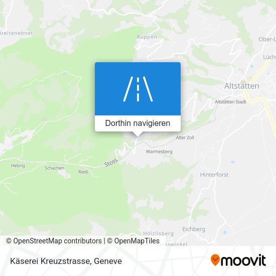 Käserei Kreuzstrasse Karte