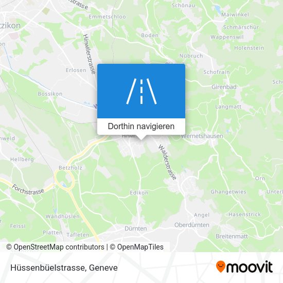 Hüssenbüelstrasse Karte