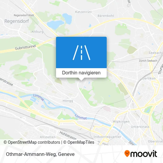 Othmar-Ammann-Weg Karte