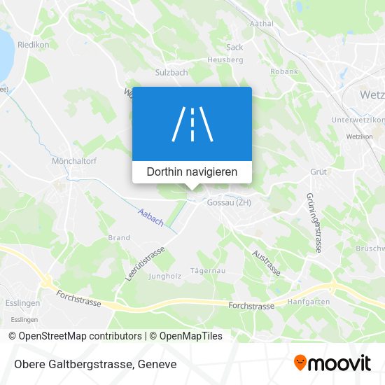 Obere Galtbergstrasse Karte
