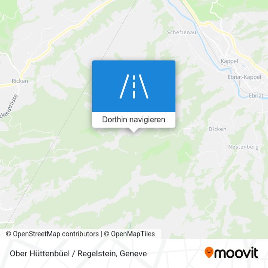 Ober Hüttenbüel / Regelstein Karte