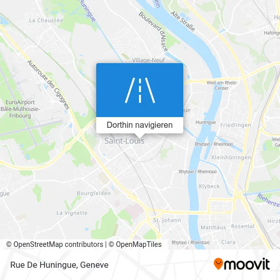 Rue De Huningue Karte