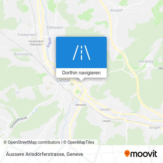 Äussere Arisdörferstrasse Karte