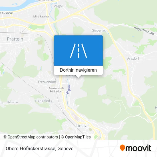 Obere Hofackerstrasse Karte