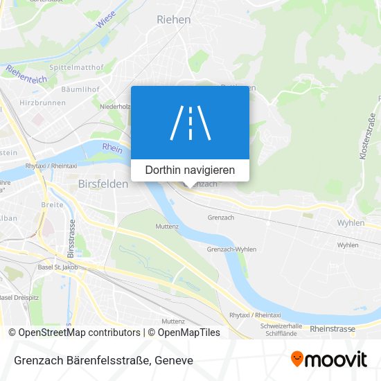 Grenzach Bärenfelsstraße Karte