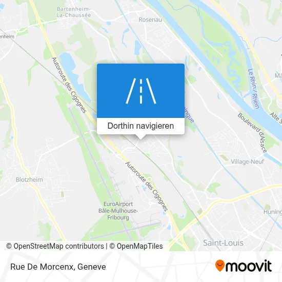 Rue De Morcenx Karte