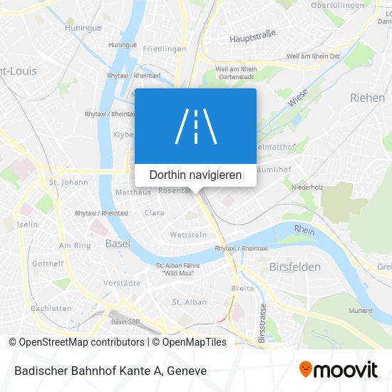 Badischer Bahnhof Kante A Karte