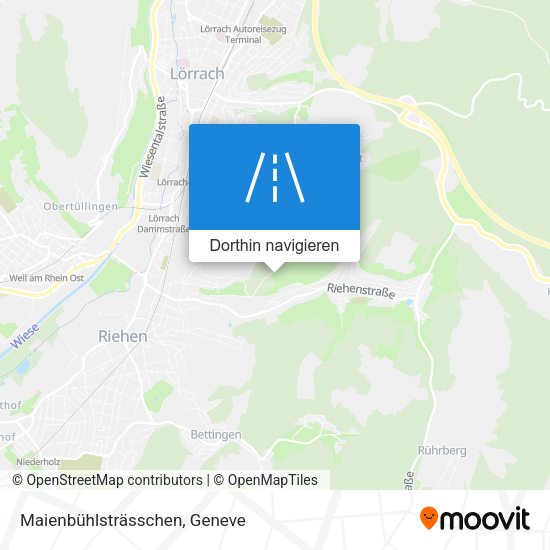 Maienbühlsträsschen Karte