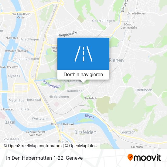 In Den Habermatten 1-22 Karte