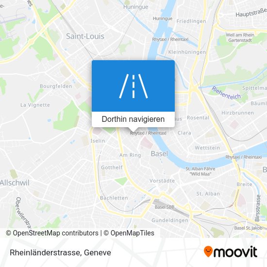 Rheinländerstrasse Karte