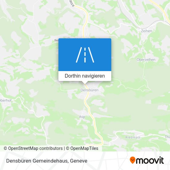 Densbüren Gemeindehaus Karte