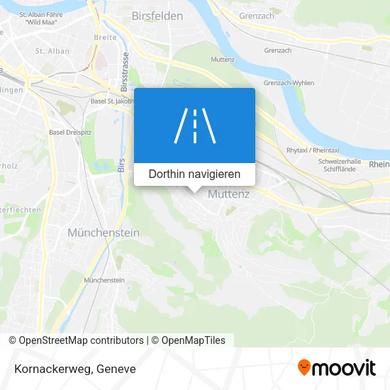Kornackerweg Karte