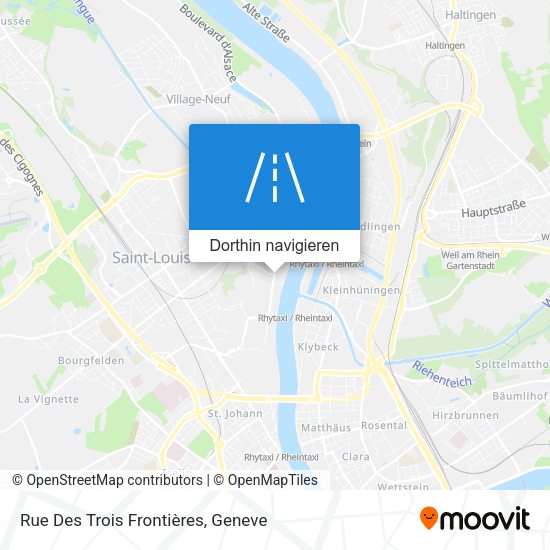 Rue Des Trois Frontières Karte