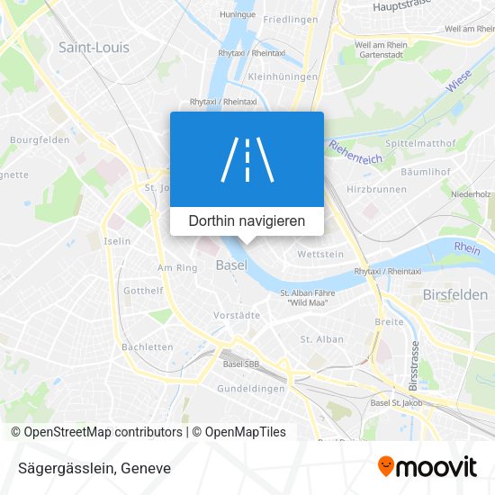 Sägergässlein Karte