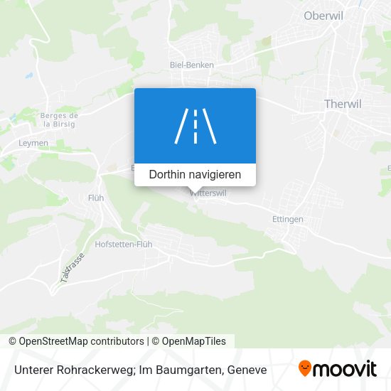 Unterer Rohrackerweg; Im Baumgarten Karte