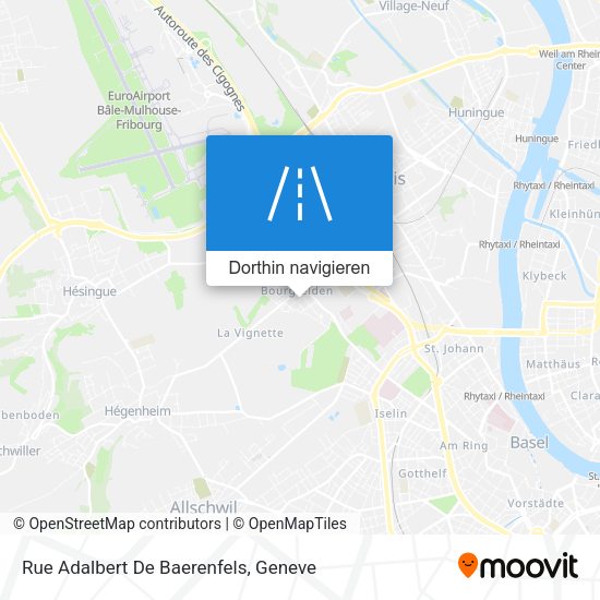 Rue Adalbert De Baerenfels Karte