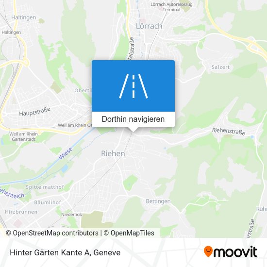 Hinter Gärten Kante A Karte