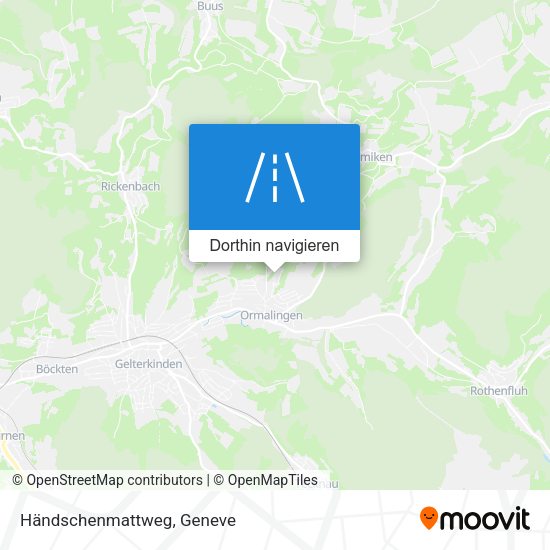 Händschenmattweg Karte
