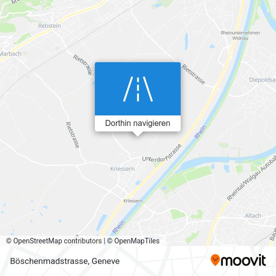 Böschenmadstrasse Karte