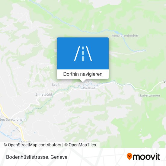 Bodenhüslistrasse Karte