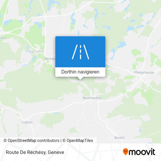Route De Réchésy Karte