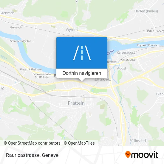 Rauricastrasse Karte