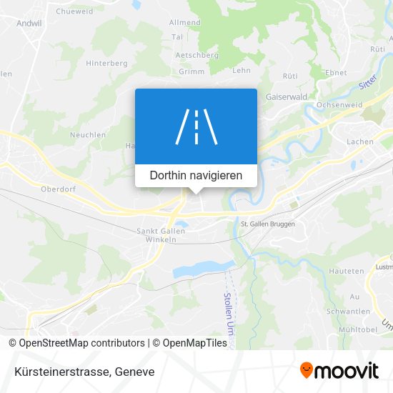 Kürsteinerstrasse Karte