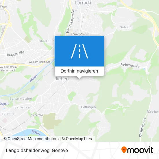 Langoldshaldenweg Karte