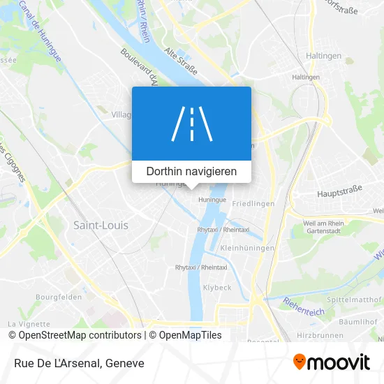 Rue De L'Arsenal Karte