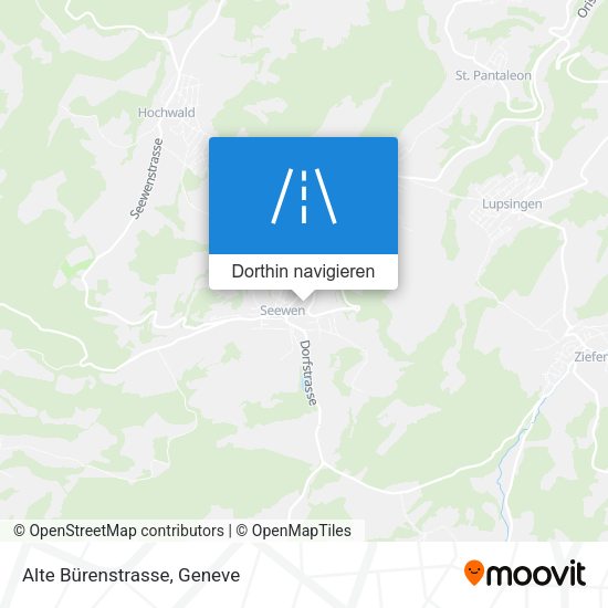 Alte Bürenstrasse Karte