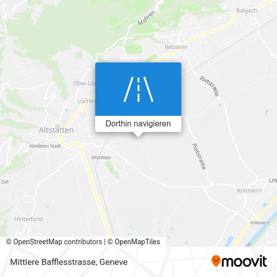 Mittlere Bafflesstrasse Karte