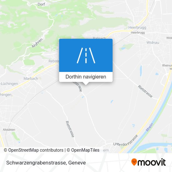 Schwarzengrabenstrasse Karte